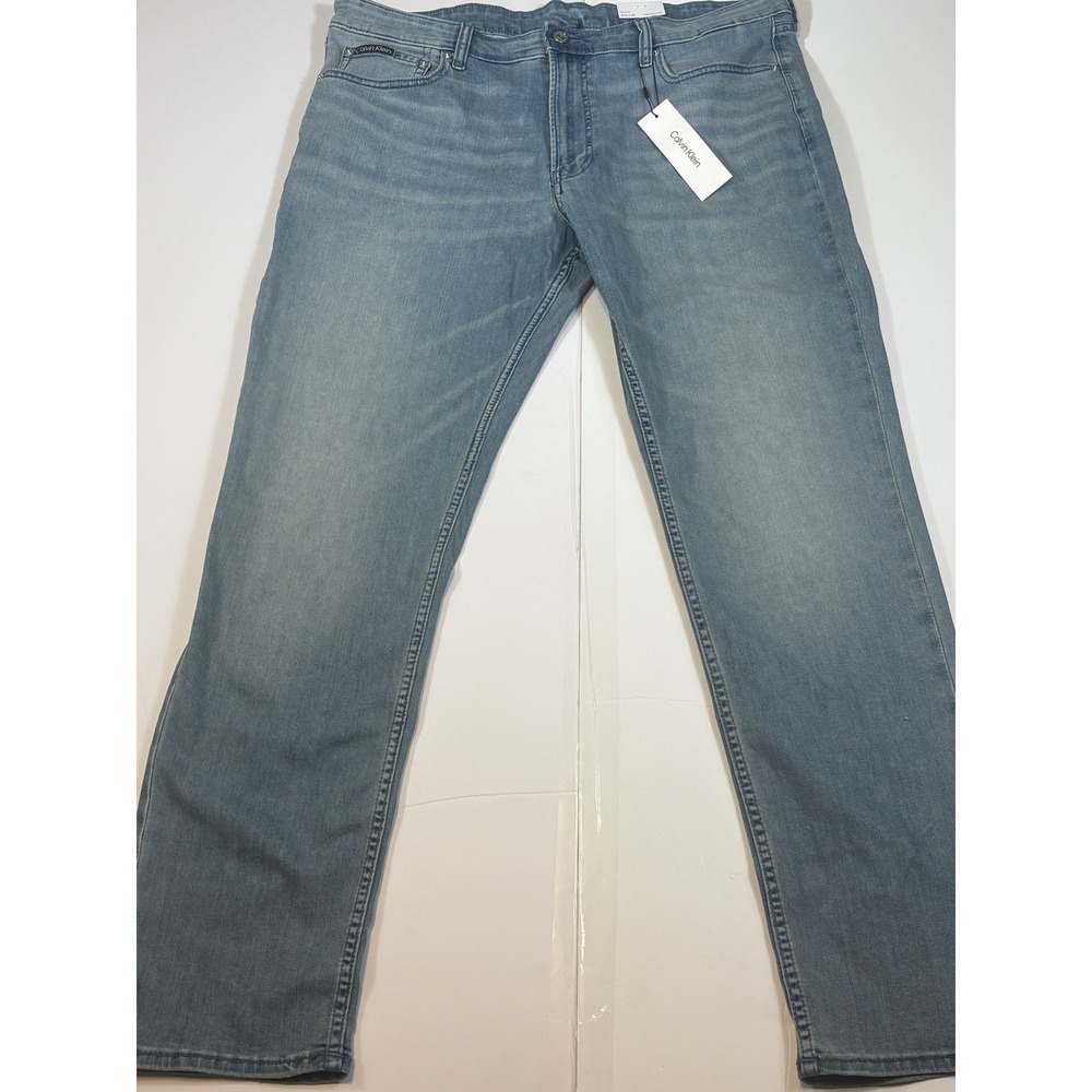 NEW - Calvin Klein mens blue Skinny fit stretch Jeans Mens Size 38 x 32